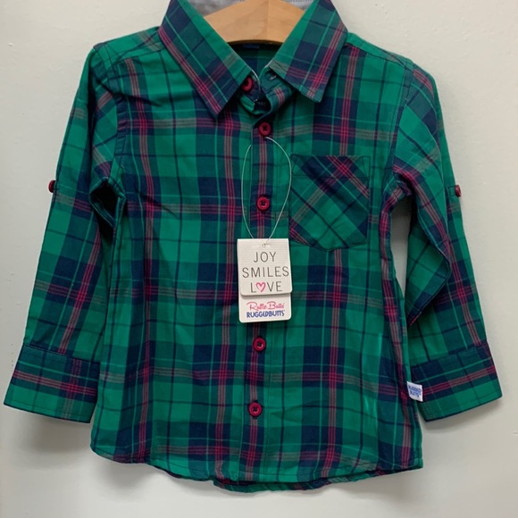 Ruffle Butts/Rugged Butts Oxford button down NWT - Picture 1 of 6